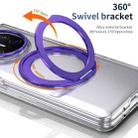 For Huawei Mate X5 Integrated Ice-feel High-transparency 360-Degree Rotating Stand MagSafe Folding Phone Case(Violet) - 2