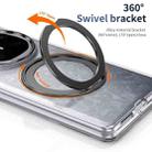 For Huawei Mate X6 Integrated Ice-feel High-transparency 360-Degree Rotating Stand MagSafe Folding Phone Case(Black) - 2