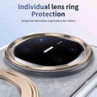 For Huawei Mate X6 Integrated Ice-feel High-transparency 360-Degree Rotating Stand MagSafe Folding Phone Case(Desert Gold) - 3