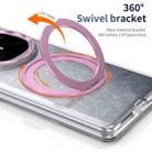 For Huawei Mate X6 Integrated Ice-feel High-transparency 360-Degree Rotating Stand MagSafe Folding Phone Case(Pink) - 2