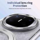 For Huawei Mate X6 Integrated Ice-feel High-transparency 360-Degree Rotating Stand MagSafe Folding Phone Case(Silver) - 3