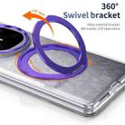 For Huawei Mate X6 Integrated Ice-feel High-transparency 360-Degree Rotating Stand MagSafe Folding Phone Case(Violet) - 2