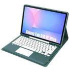 For Samsung Galaxy Tab S10 FE+ A820B-A Touch Pad Detachable Bluetooth Keyboard Leather Tablet Case(Dark Green) - 3