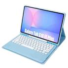 For Samsung Galaxy Tab S10 FE+ A820B Pen Slot Detachable Bluetooth Keyboard Leather Tablet Case(Sky Blue) - 3
