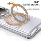 For Honor Magic V3 Integrated Ice-feel High-transparency 360-Degree Rotating Stand MagSafe Folding Phone Case(Desert Gold) - 2