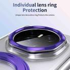 For Honor Magic V3 Integrated Ice-feel High-transparency 360-Degree Rotating Stand MagSafe Folding Phone Case(Violet) - 3
