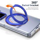 For Honor Magic Vs3 Integrated Ice-feel High-transparency 360-Degree Rotating Stand MagSafe Folding Phone Case(Blue) - 2