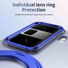 For Honor Magic Vs3 Integrated Ice-feel High-transparency 360-Degree Rotating Stand MagSafe Folding Phone Case(Blue) - 3