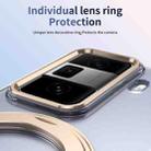 For Honor Magic Vs3 Integrated Ice-feel High-transparency 360-Degree Rotating Stand MagSafe Folding Phone Case(Desert Gold) - 3