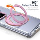 For Honor Magic Vs3 Integrated Ice-feel High-transparency 360-Degree Rotating Stand MagSafe Folding Phone Case(Pink) - 2