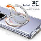 For Honor Magic Vs3 Integrated Ice-feel High-transparency 360-Degree Rotating Stand MagSafe Folding Phone Case(Silver) - 2
