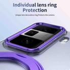 For Honor Magic Vs3 Integrated Ice-feel High-transparency 360-Degree Rotating Stand MagSafe Folding Phone Case(Violet) - 3