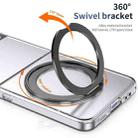 For Samsung Galaxy Z Flip3 5G Integrated Ice-feel High-transparency 360-Degree Rotating Stand MagSafe Folding Phone Case(Black) - 3