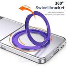 For Samsung Galaxy Z Flip3 5G Integrated Ice-feel High-transparency 360-Degree Rotating Stand MagSafe Folding Phone Case(Violet) - 3