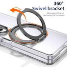For Samsung Galaxy Z Fold4 5G Integrated Ice-feel High-transparency 360-Degree Rotating Stand MagSafe Folding Phone Case(Black) - 3
