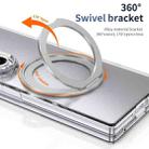 For Samsung Galaxy Z Fold7 5G Integrated Ice-feel High-transparency 360-Degree Rotating Stand MagSafe Folding Phone Case(Silver) - 3
