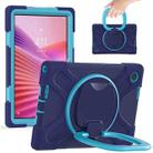 For Lenovo Tab 10.1 2025 / ZhaoYang K10c Silicone Hybrid PC Tablet Case with Holder & Shoulder Strap(Navy Blue Blue) - 2