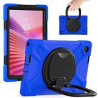 For Lenovo Tab 10.1 2025 / ZhaoYang K10c Silicone Hybrid PC Tablet Case with Holder & Shoulder Strap(Blue) - 2