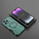 For iPhone 16 Pro Max Butterfly Armor MagSafe Magnetic Ring Shockproof Phone Case(Light Green) - 2