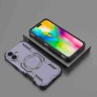 For iPhone 16 Plus Butterfly Armor MagSafe Magnetic Ring Shockproof Phone Case(Purple) - 2