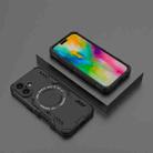 For iPhone 16 Butterfly Armor MagSafe Magnetic Ring Shockproof Phone Case(Black) - 2