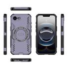 For iPhone 16e Butterfly Armor MagSafe Magnetic Ring Shockproof Phone Case(Purple) - 3
