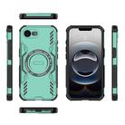 For iPhone 16e Butterfly Armor MagSafe Magnetic Ring Shockproof Phone Case(Light Green) - 3