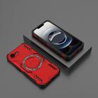 For iPhone 16e Butterfly Armor MagSafe Magnetic Ring Shockproof Phone Case(Red) - 2