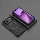 For iPhone 17 Pro Max Butterfly Armor MagSafe Magnetic Ring Shockproof Phone Case(Black) - 2