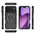 For iPhone 17 Pro Max Butterfly Armor MagSafe Magnetic Ring Shockproof Phone Case(Black) - 3