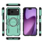 For iPhone 17 Pro Max Butterfly Armor MagSafe Magnetic Ring Shockproof Phone Case(Light Green) - 3