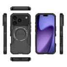For iPhone 17 Pro Butterfly Armor MagSafe Magnetic Ring Shockproof Phone Case(Black) - 3