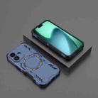 For iPhone 17 Butterfly Armor MagSafe Magnetic Ring Shockproof Phone Case(Blue) - 2