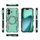 For iPhone 17 Butterfly Armor MagSafe Magnetic Ring Shockproof Phone Case(Light Green) - 3