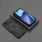 For iPhone 17 Air Butterfly Armor MagSafe Magnetic Ring Shockproof Phone Case(Black) - 2