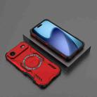 For iPhone 17 Air Butterfly Armor MagSafe Magnetic Ring Shockproof Phone Case(Red) - 2