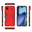 For iPhone 17 Air Butterfly Armor MagSafe Magnetic Ring Shockproof Phone Case(Red) - 3