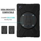 For Lenovo Tab 10.1 2025 / ZhaoYang K10c Silicone Hybrid PC Tablet Case with Shoulder Strap(Black) - 2