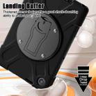 For Lenovo Tab 10.1 2025 / ZhaoYang K10c Silicone Hybrid PC Tablet Case with Shoulder Strap(Black) - 3