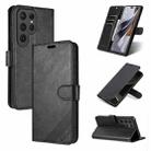 For Samsung Galaxy S24 Ultra 5G AZNS Sheepskin Texture Flip Leather Phone Case(Black) - 1