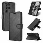 For Samsung Galaxy S23 Ultra 5G AZNS Sheepskin Texture Flip Leather Phone Case(Black) - 1