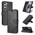 For Samsung Galaxy S23+ 5G AZNS Sheepskin Texture Flip Leather Phone Case(Black) - 1