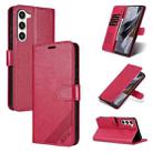 For Samsung Galaxy S23+ 5G AZNS Sheepskin Texture Flip Leather Phone Case(Red) - 1