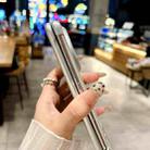 For Huawei Mate X6 3D Camellia Plaid Fabric Phone Case(White) - 3