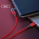 FXCTL-WY09 60W 3A USB-C / Type-C to Type-C 180 Degree Rotating Elbow Fast Charging Cable, Length:1.2m(Red) - 7