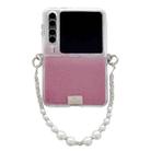 For Huawei Pura X TPU Side Buckle Glitter Portable Style Phone Case(Gradient Pink) - 1