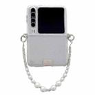 For Huawei Pura X TPU Side Buckle Glitter Portable Style Phone Case(Silver) - 1
