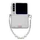 For Huawei Pura X TPU Side Buckle Glitter Portable Style Phone Case(White) - 1