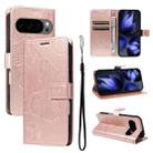 For Google Pixel 10 Global 3D Butterfly Embossed Pattern Flip Leather Phone Case(Rose Gold) - 1