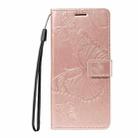 For Google Pixel 10 Global 3D Butterfly Embossed Pattern Flip Leather Phone Case(Rose Gold) - 2